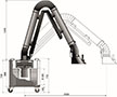 Cleango Fume Extractor Dimensions
